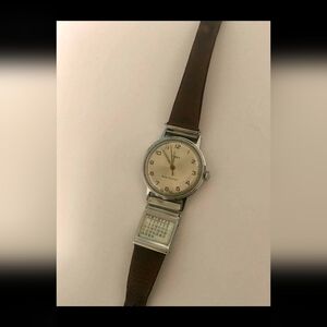 Vintage Timex Calendar Strap Watch